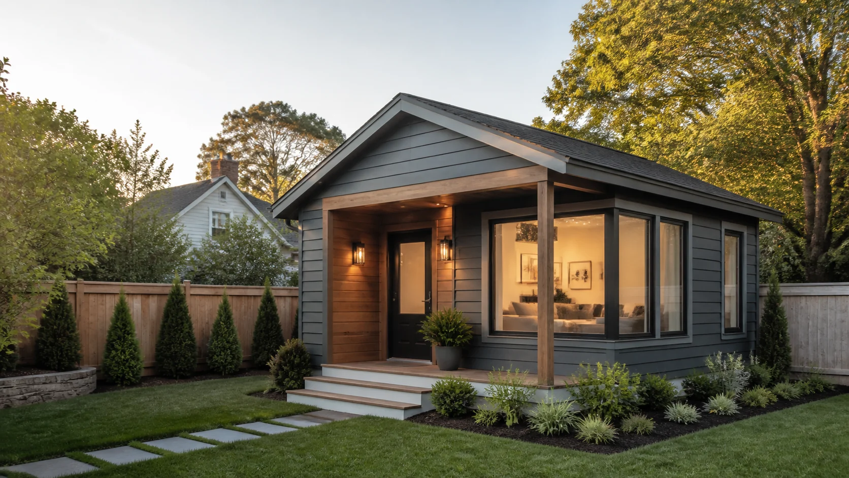 Custom ADU standalone backyard living unit